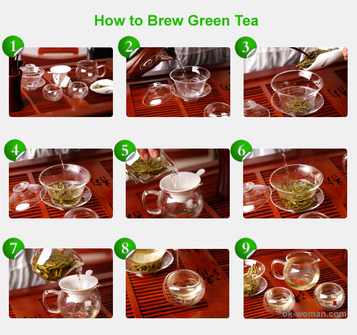 How to make green tea. How to make tea. how to brew green tea