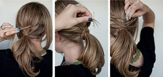 Stylish cute ponytails ideas for medium to long hair
