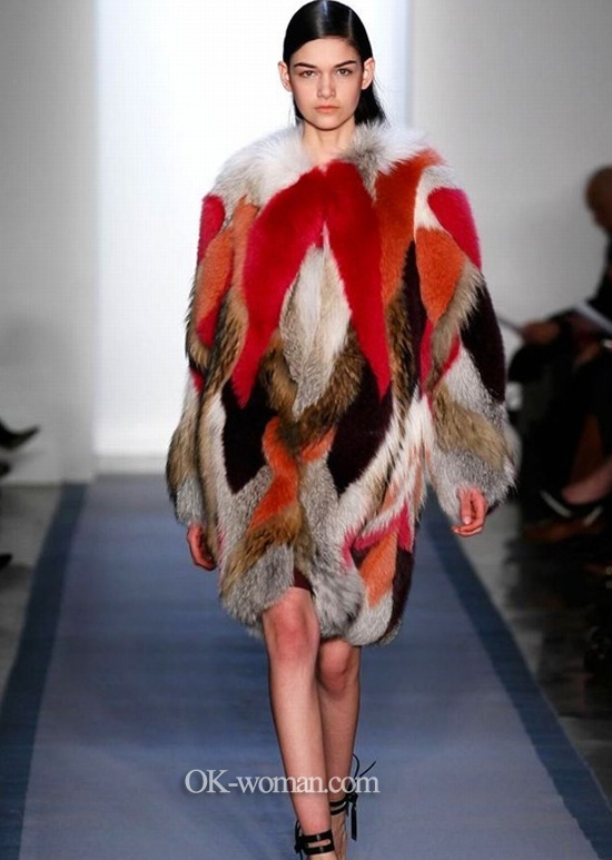 Peter Som pelage fashion fur coat. Winter coats for women 2013