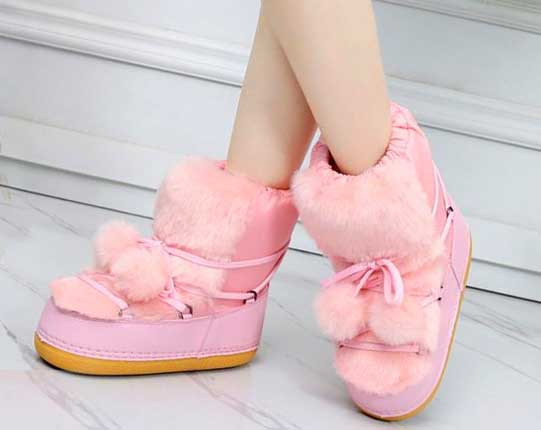 aliexpress 2022 pink black snow space boots